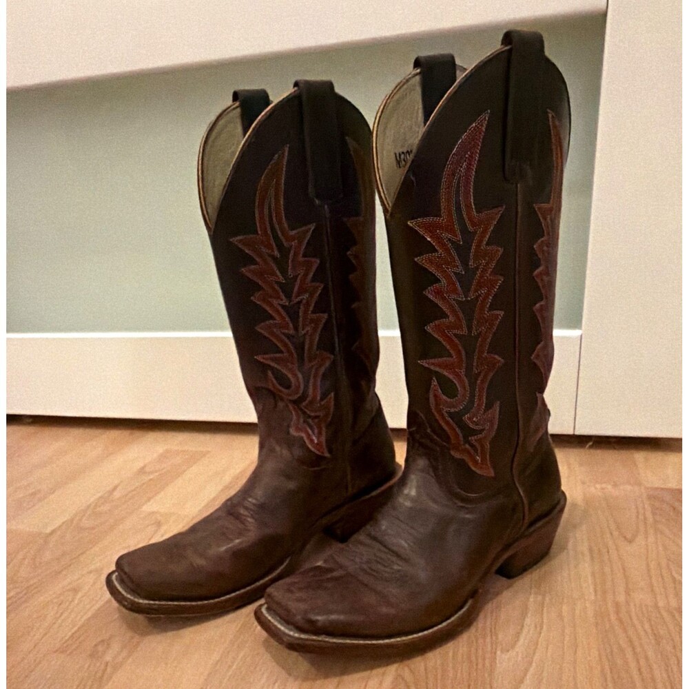 Macie Bean M3052 Women’s Brown Western Leather Cowboy Boots US Size 8